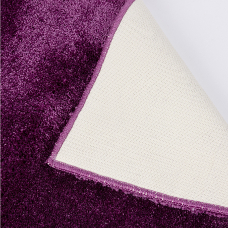Tapis de bain DOLCE prune – Tapis épais antidérapant en polyamide