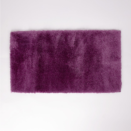 Tapis de bain DOLCE prune – Tapis épais antidérapant en polyamide