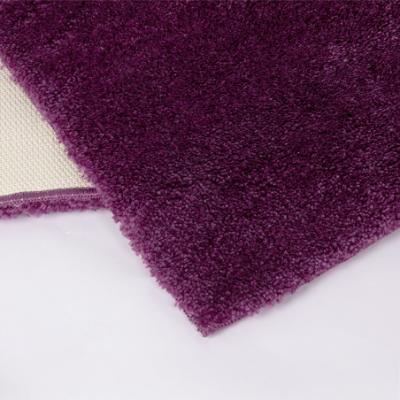 Tapis de bain DOLCE prune – Tapis épais antidérapant en polyamide