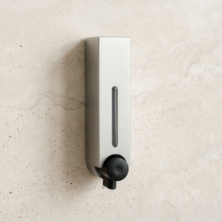 Distributeur de savon argent satin - Tokyo - Bath Bazaar