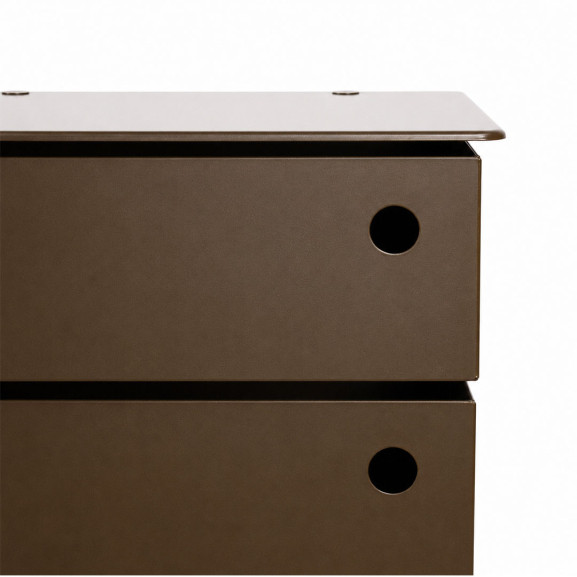 Meuble TWIST 5 casiers chocolat – Meuble pivotant design compact