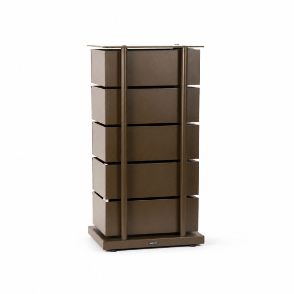 Meuble TWIST 5 casiers chocolat – Meuble pivotant design compact