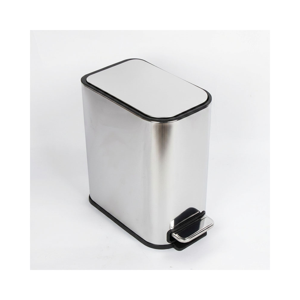 Poubelle REAUMUR 5 L – Poubelle salle de bain compacte en inox