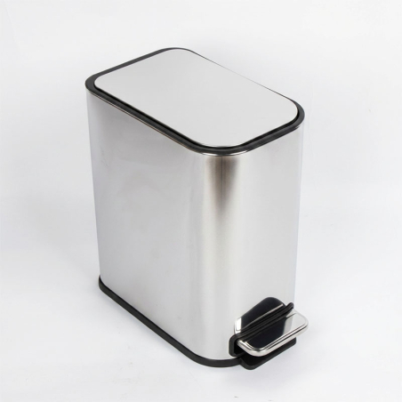 Poubelle REAUMUR 5 L – Poubelle salle de bain compacte en inox