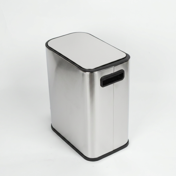 Poubelle pédale REAUMUR 5L argent brillant