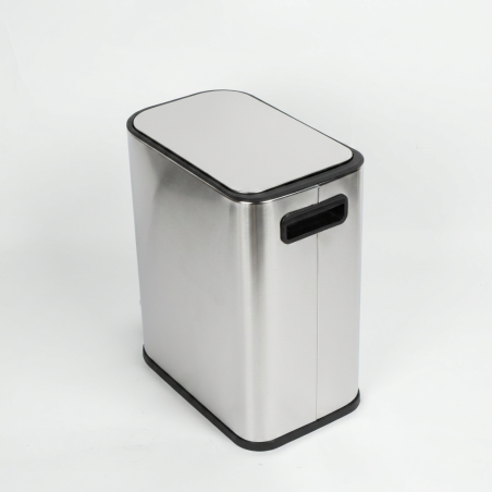 Poubelle REAUMUR 5 L – Poubelle salle de bain compacte en inox