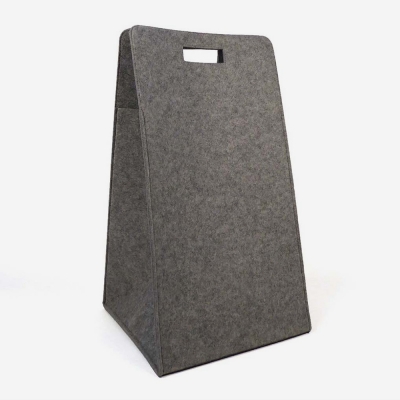 Panier à linge gris en forme de sac_005754_bathbazaar