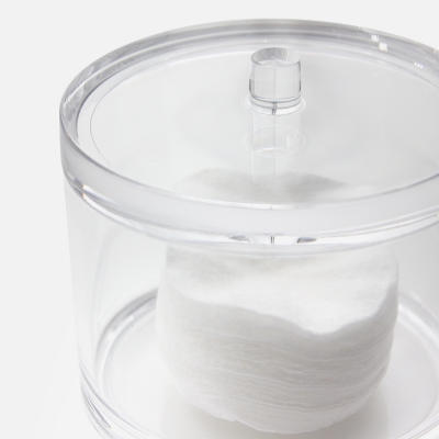 Boîte coton transparent modele moyen - Basic Line - Bath Bazaar