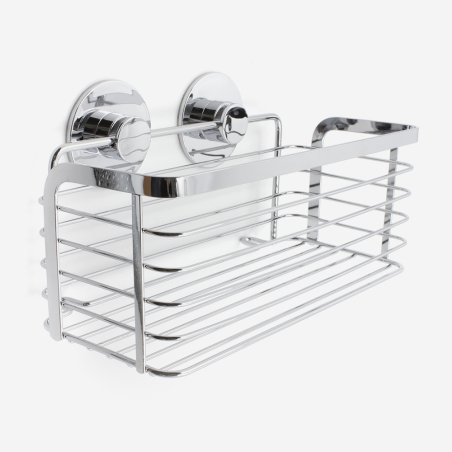 Panier pour douche à coller en inox Silver_016401_bathbazaar