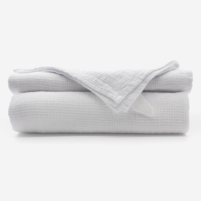 Serviette de bain en lin 100% blanc- 005254 - JAVA - Bath Bazaar