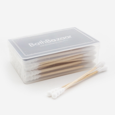 Bella Cotton Coton-tige, avec tige en papier, dans une boîte pratique :  : Cuisine et Maison