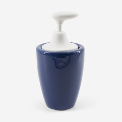 Distributeur de savon en céramique bleu Neptune_006283_bathbazaar