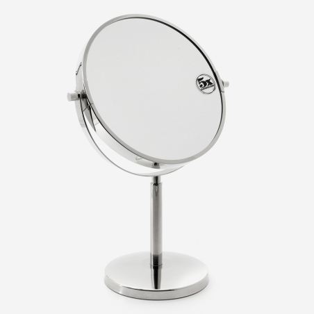 miroir inox grossissant sur pied x5 CIRCLE_004776_Bath Bazaar