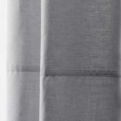 Rideau de douche en lin blanc, H 210 cm x L 180 cm