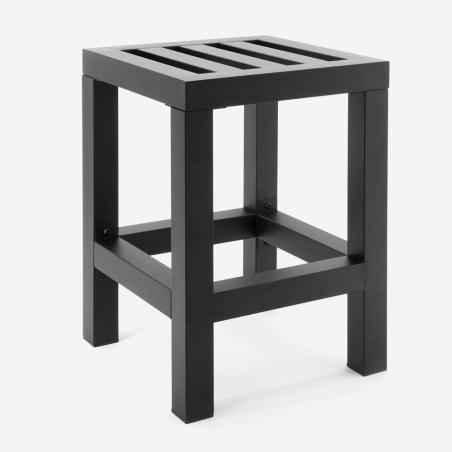 tabouret noir inox salle de bain_016643_bathbazaar