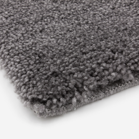 Tapis de bain gris 2050 g/m² polyamide et dos latex - Dolce