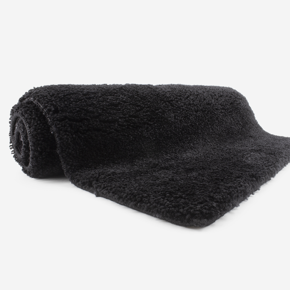 Tapis de bain noir 2050 g/m² polyamide et dos latex - Dolce Tapis de bain noir 2050 g/m² polyamide et dos latex - Dolce