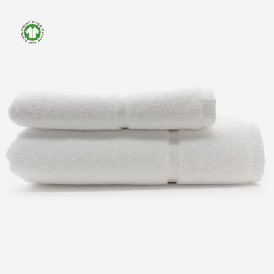 Tapis de bain en coton BIO blanc - ORGANIC