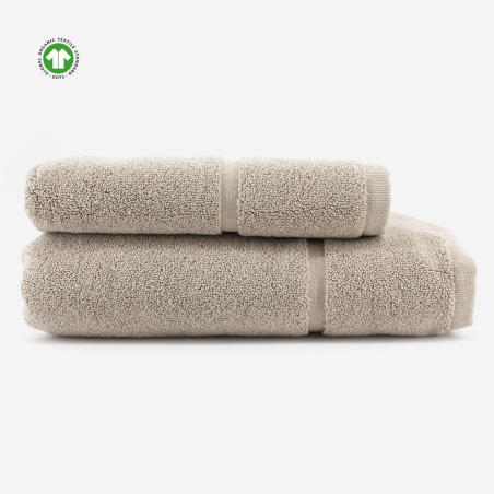 Tapis de bain en coton BIO grège - ORGANIC