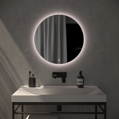 Miroir LED salle de bain Lily Chrome 1 ampoule 20cm