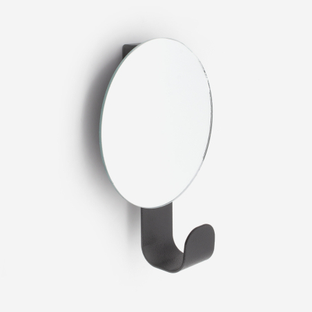 patere miroir rond hook noir